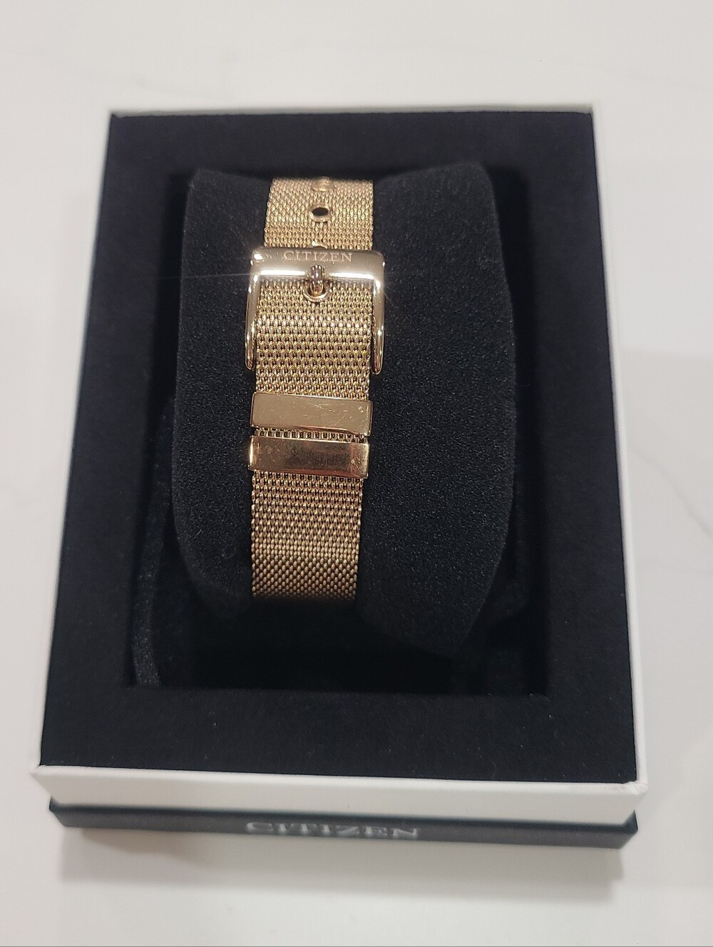 EUC CITIZEN WOMEN'S GOLD J810 WATCH ECO-DRIVE FE6083-72A - Picture 4 of 16